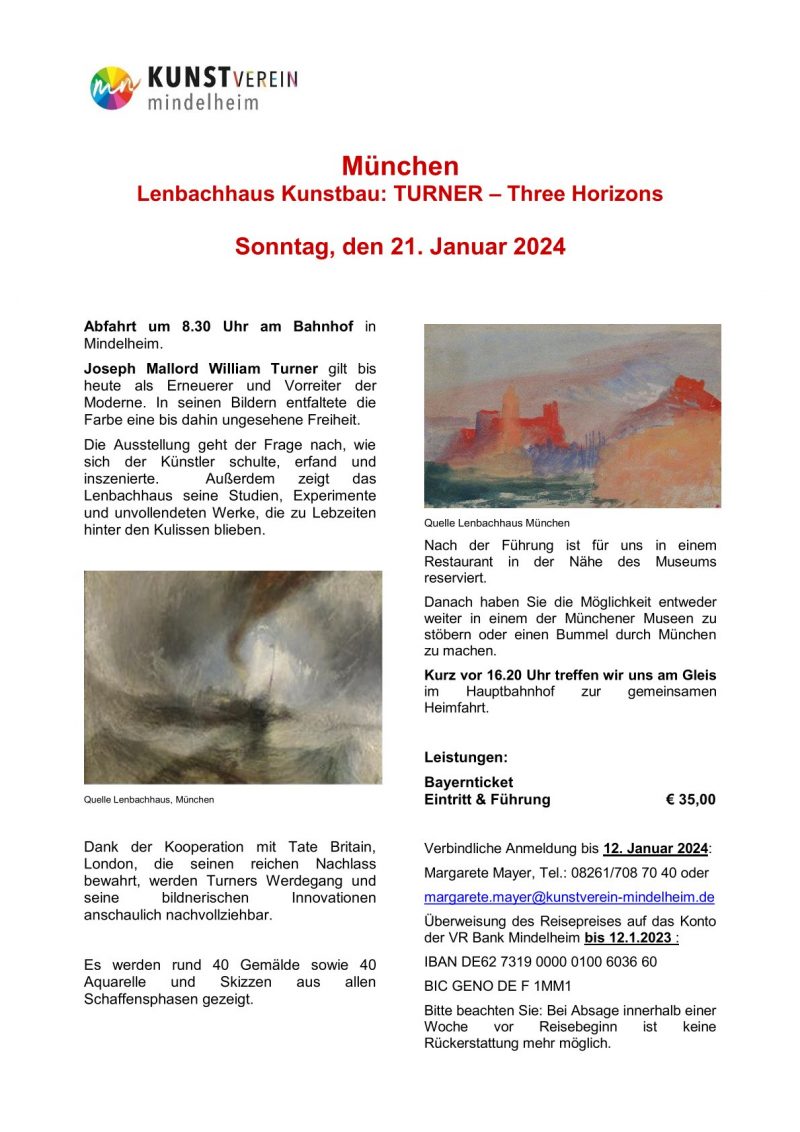 München Lenbachhaus_Turner_Jan 2024